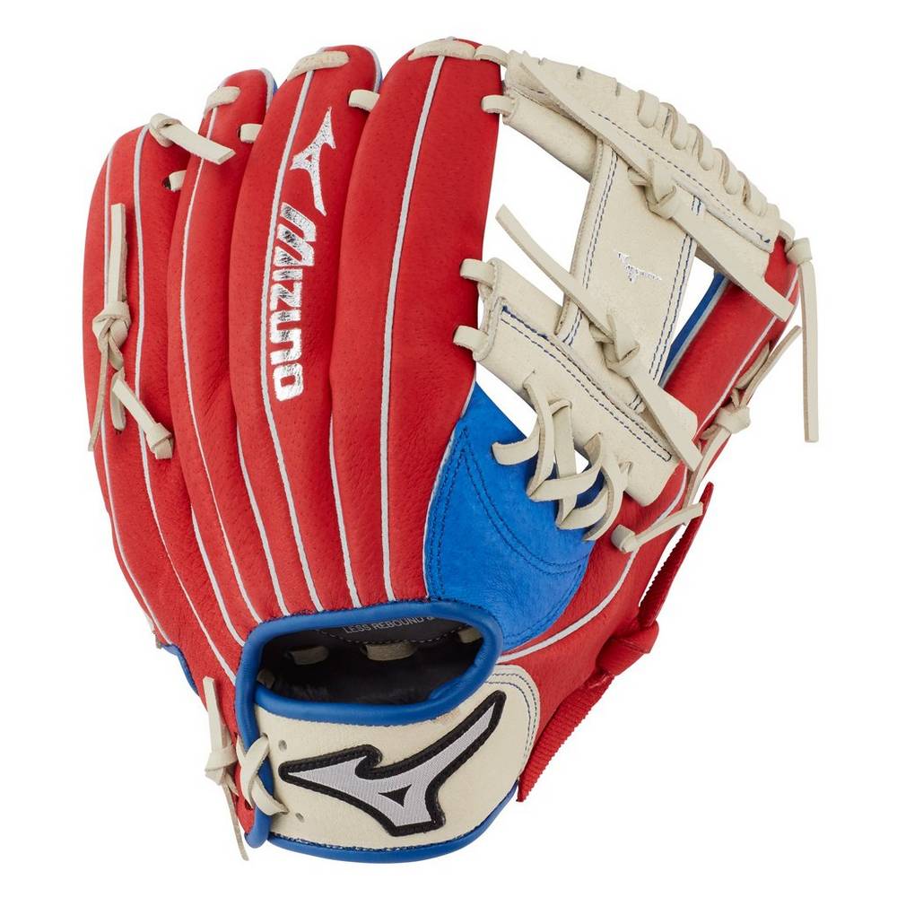 Mens Mizuno Prospect Series PowerClose™ 11" Baseball Gloves Royal/Red Philippines (QWTRVI502)